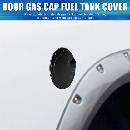Black Fuel Tank Cover Door Gas Filler Cap for Dodge Ram (2010-2017)