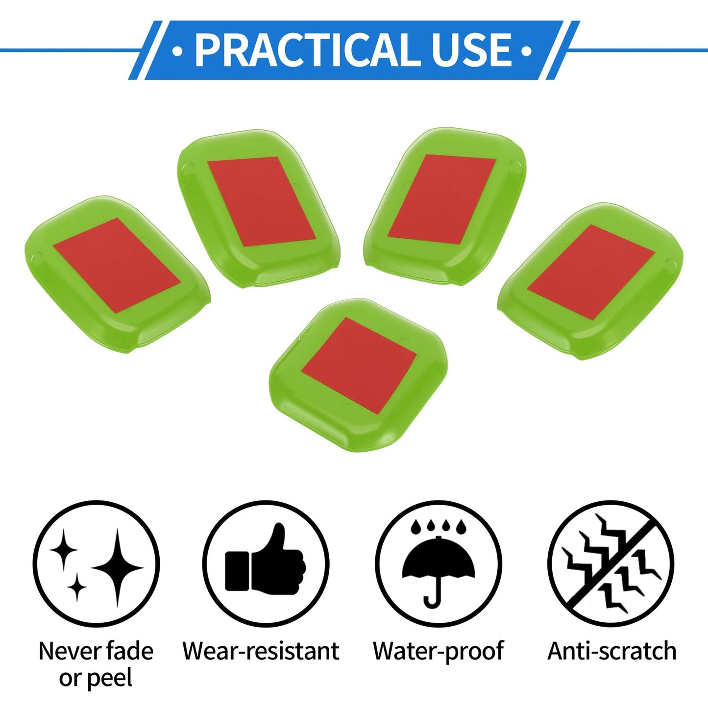 5 Pcs Door Bowl Cover Trim for Jeep Wrangler JL (2018–2022) ABS Green