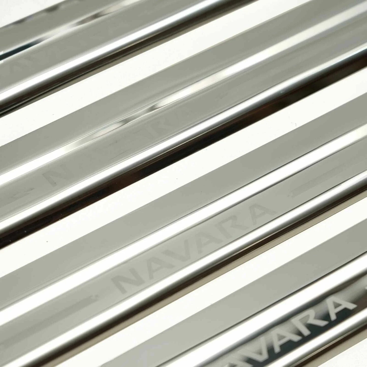 Chrome Stainless Scuff Plates 4 Doors for Nissan Navara D23 (2015-2022)