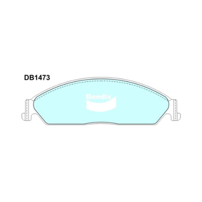 4WD Front Disc Brake Pad Set for Ford LTD BA BF Barra (2003-2007)