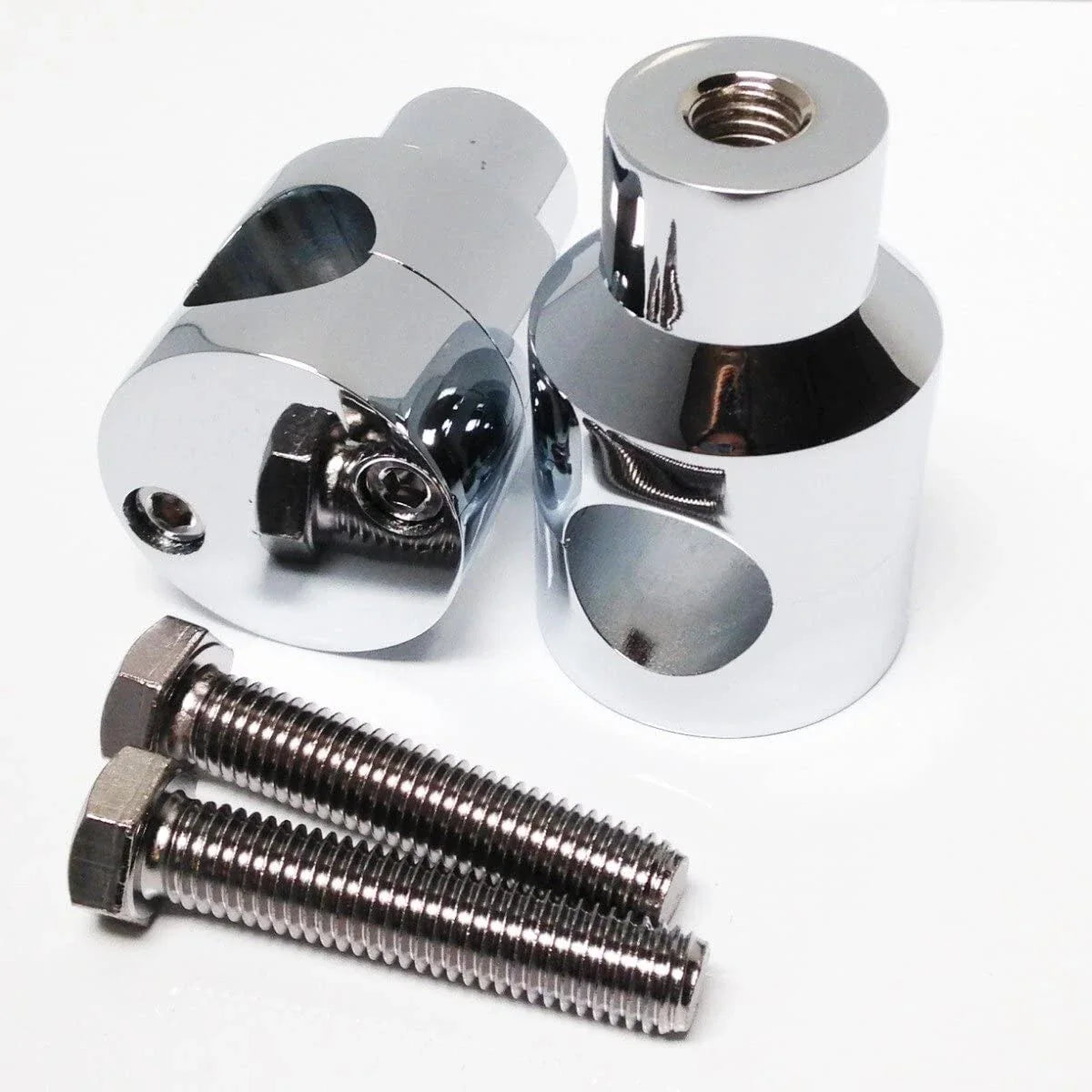1" Universal Motorcycle Handlebar Riser Mounting Clamp Chrome