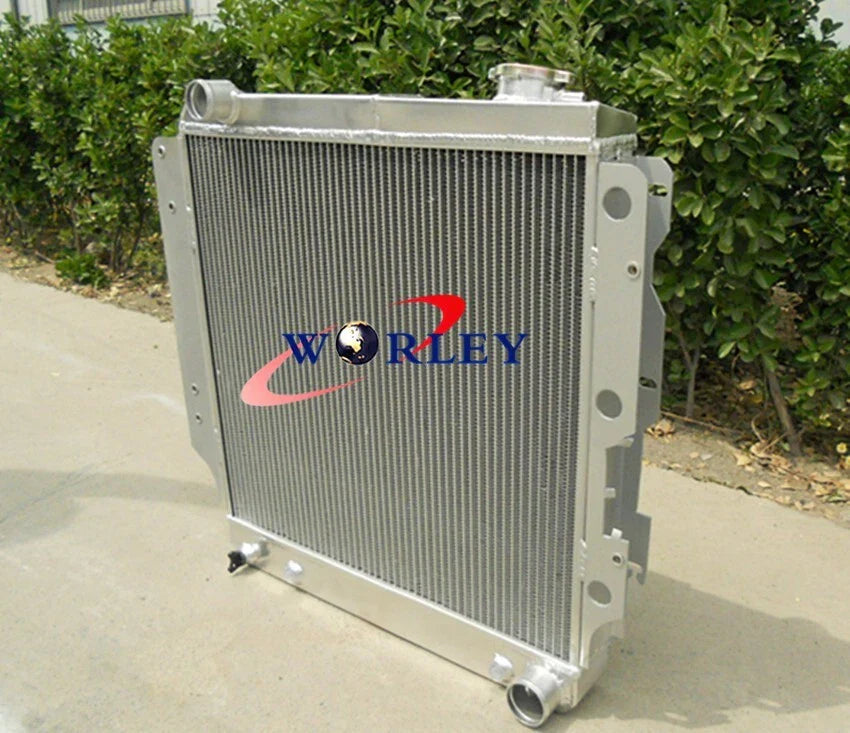Aluminum Radiator & Fan for Jeep Wrangler YJ, TJ, Chevy Engine (1987-2006)
