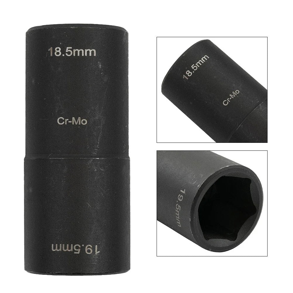 1/2 Dr Damaged Lug Socket Tool, Deep Length Flip Impact-Set