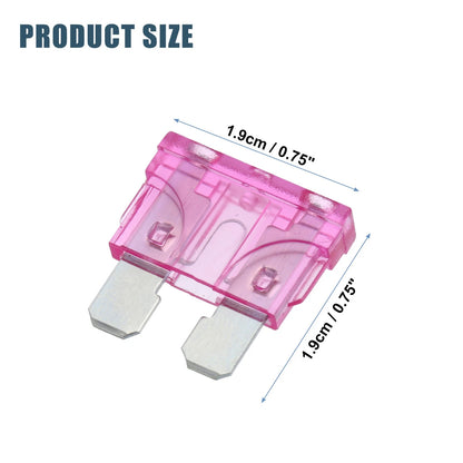 50pcs Mini Blade Style Fuses 3A for Car Boat Truck SUV Motorcycle