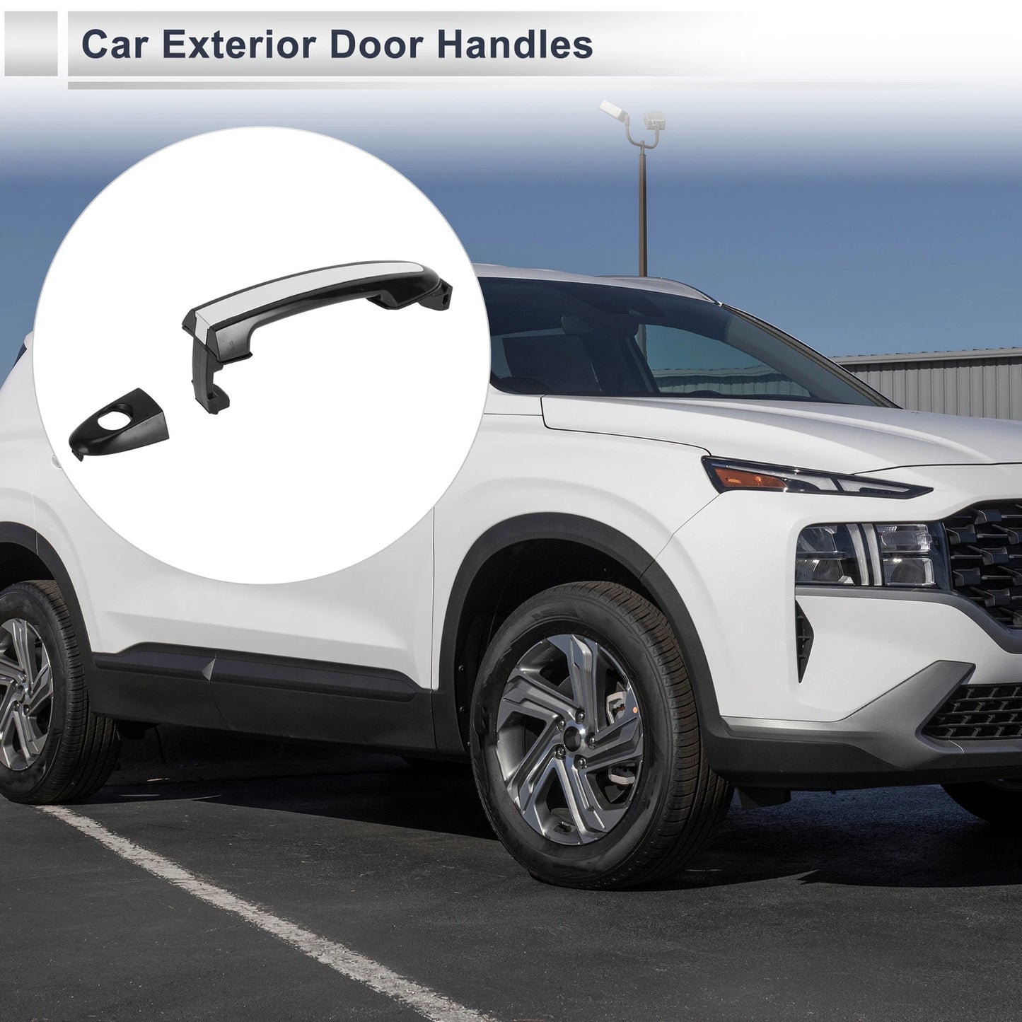 Front Left Door Handle for Hyundai Santa Fe (2007–2012) No. 826512B000