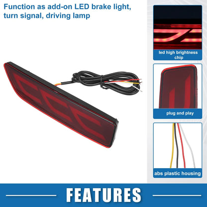 Rear Bumper Reflector LED Lights for Honda CR-V (2017-2023)