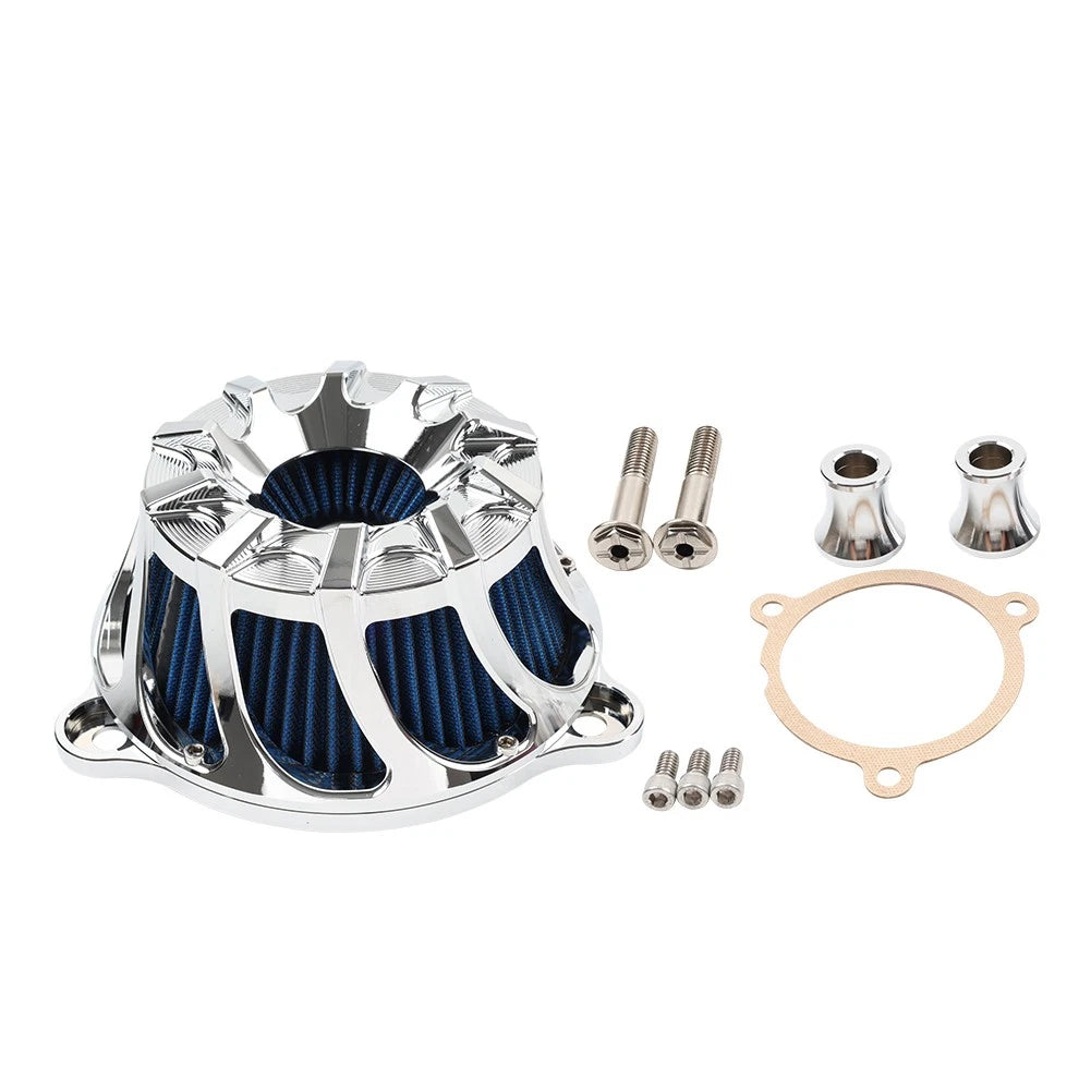 Red Air Cleaner Intake Filter Kit for Harley Sportster XL883 XL1200 (1991–2023)