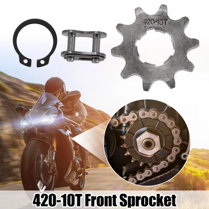 Set of 1 Front Engine Sprocket for Dirt Bike Mini Bike (420 10T 20mm)