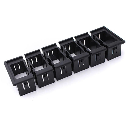 6 Gang Boat Rocker Switch Clip Panel Patrol Holder Housing Case Accessories