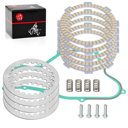 Clutch Friction Steel Plates Kit with Gasket for Honda CR 80 85 (1980–1985)