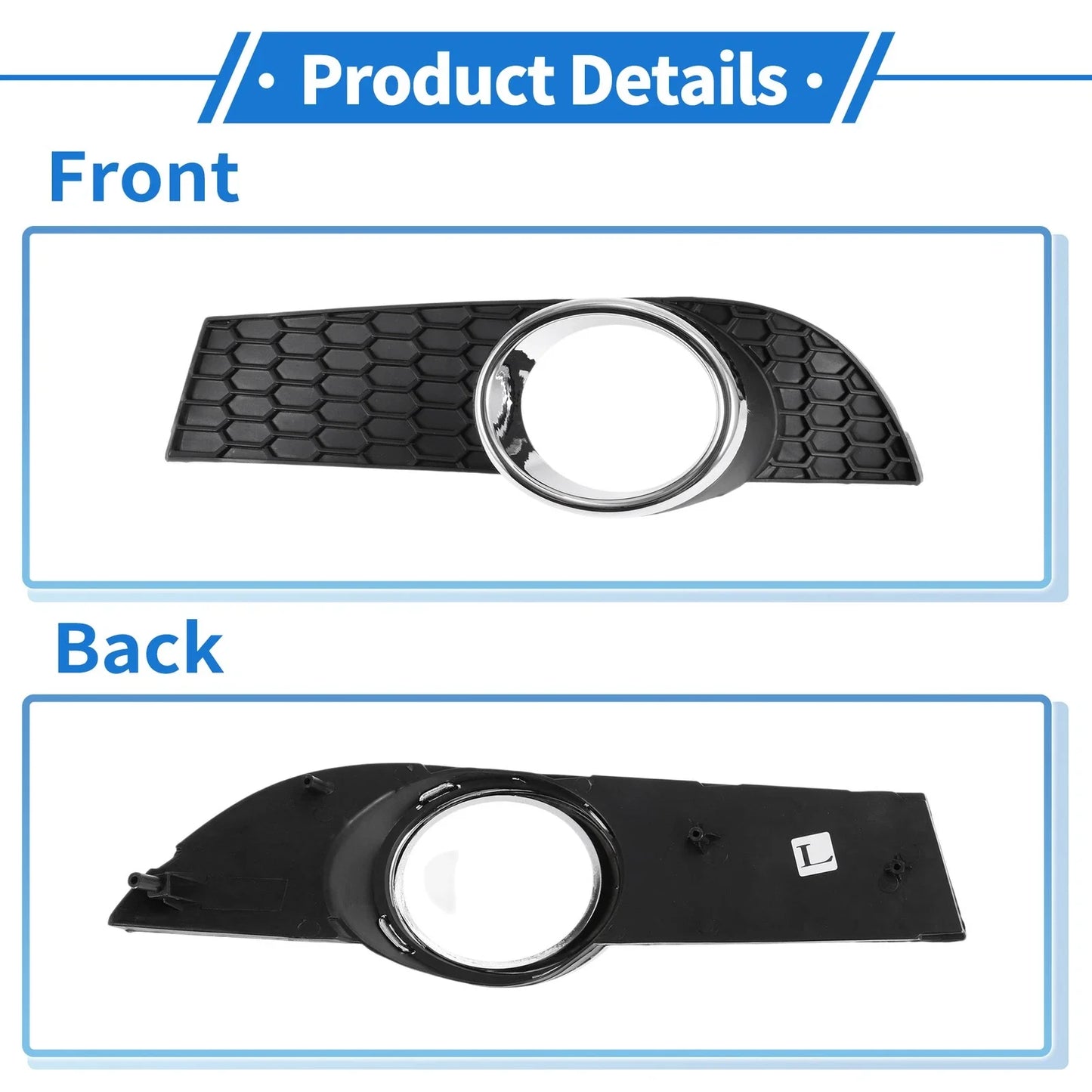Front Left Fog Light Grill for Chevrolet Aveo (2008-2010)
