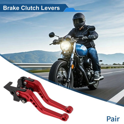Short Brake Clutch Levers Set of 2 for Yamaha MT-10/FZ-10 (2017–2021) Red