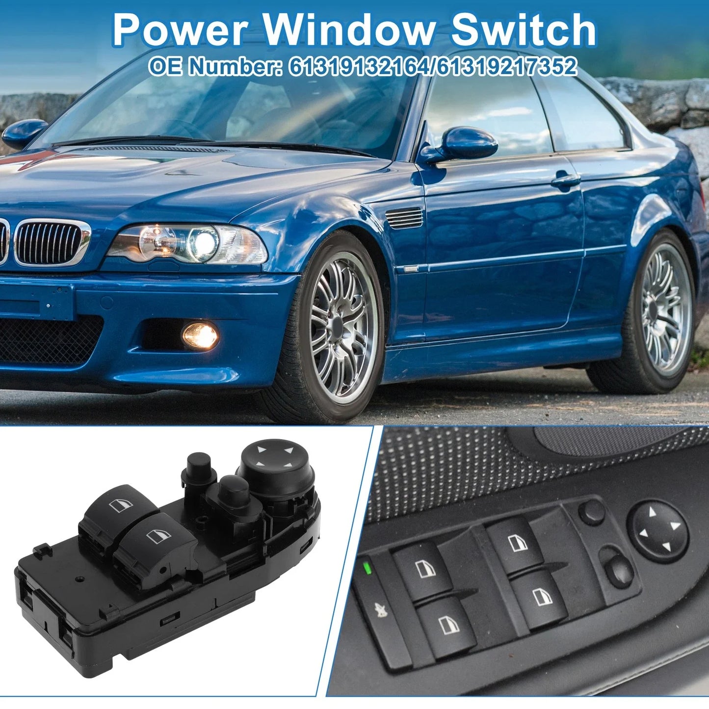 Power Window Switch for BMW 328i (2007 - 2013)