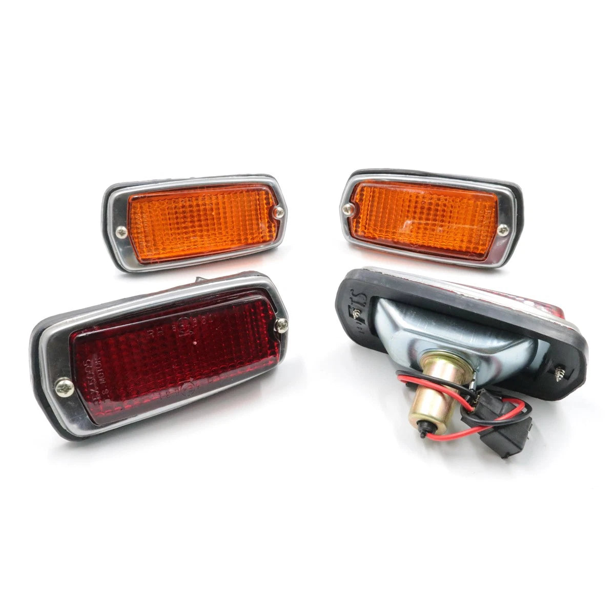 Set of 2 Side Marker Lamps for Nissan Datsun 510 1600 120Y B210 240Z