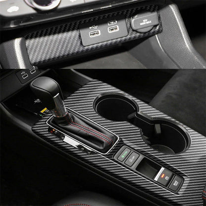 23 Pcs Carbon Fiber Interior Trim Stickers for Honda Civic 11th (2022–2025)