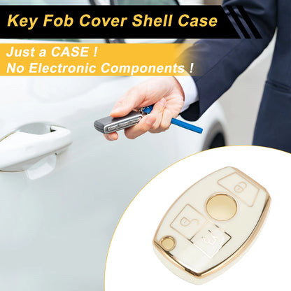 TPU Silicone Car Key Case for Mercedes-Benz A-Class (2013–2020) - 3 Buttons