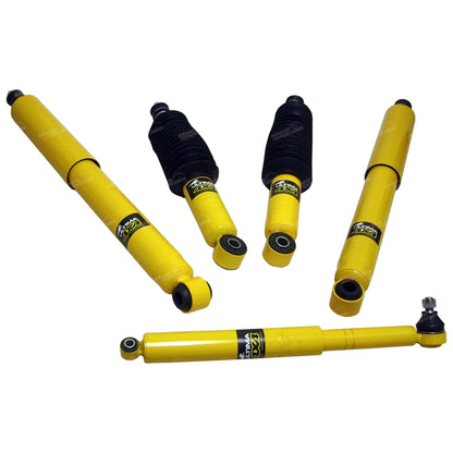 2 x Front/Rear Shock Absorbers + Steering Damper for Hilux RN106 RN110