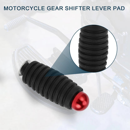 Rubber Shift Pedal Pad for Universal Motorcycle (1 Pcs) - Red