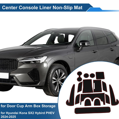 16Pcs Non-Slip Mat for Hyundai Kona SX2 Hybrid PHEV (2024–2025)
