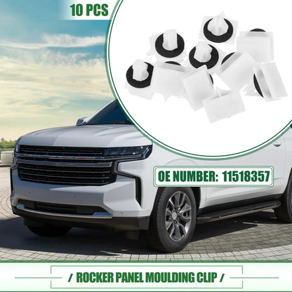 10 x Rocker Panel Clips for Chevrolet Avalanche (2007-2013)