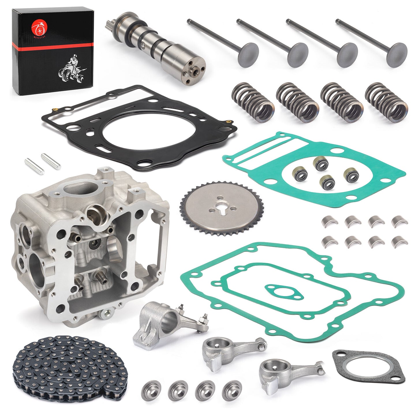 Cylinder Head Assembly & Gasket for Polaris Sportsman 400 450 500 (2000–2014)