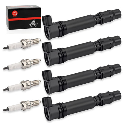 4 x Ignition Stick Coils w/ Spark Plug for Honda CBR1000RR (2004–2007)