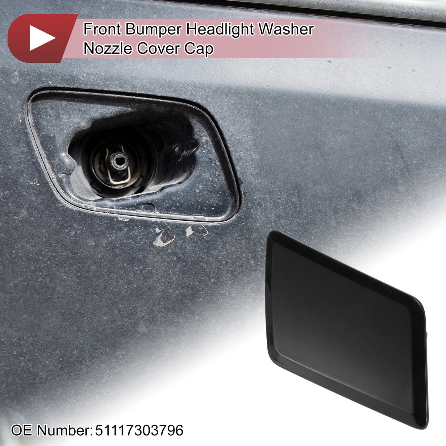 Headlight Washer Nozzle Cover Cap No.51117303796 for BMW E84 (2012–2015)