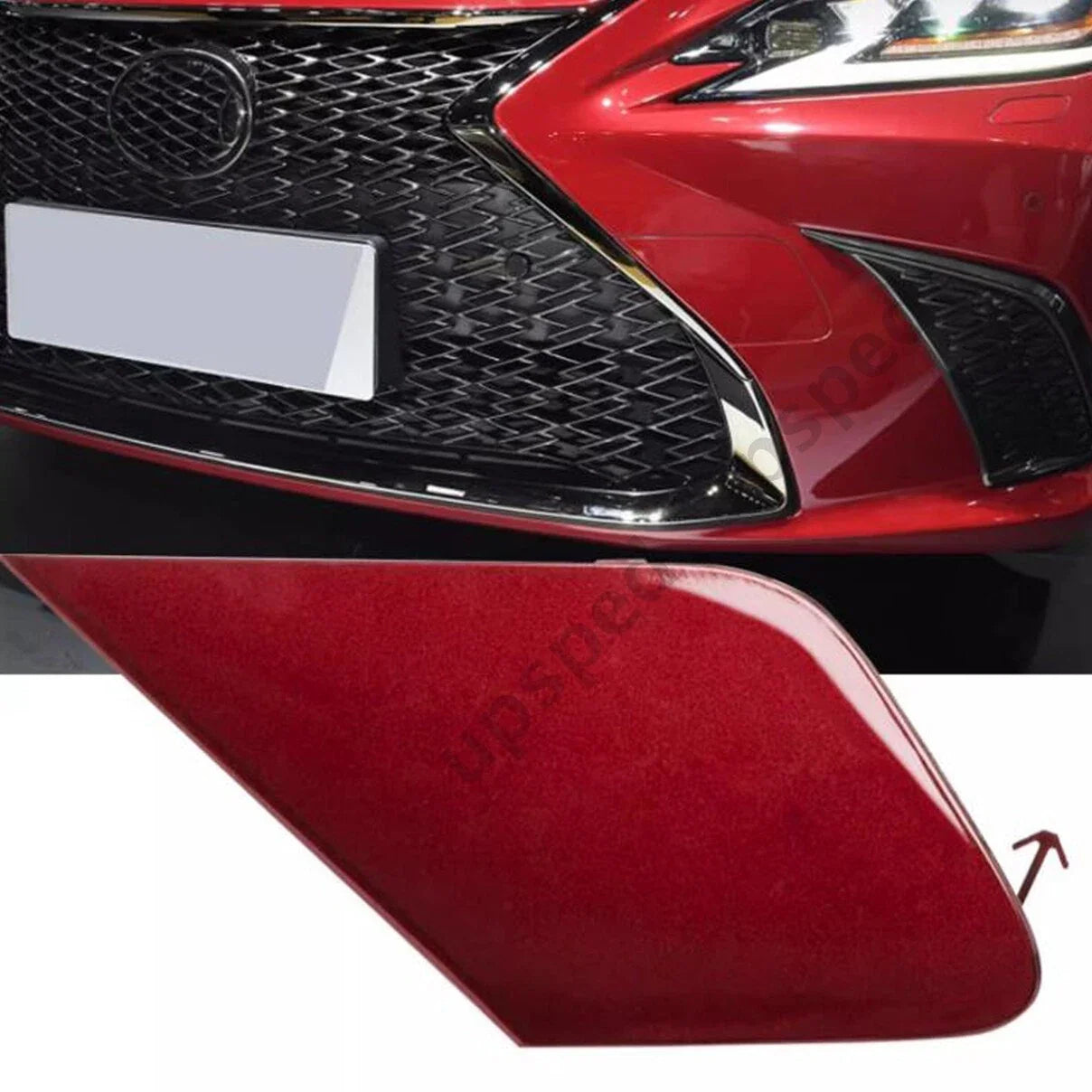 Front Bumper Tow Hook Eye Cover Cap for Lexus ES250 ES350 ES300H (2018–2021)