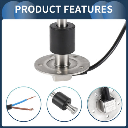 Fuel Sending Unit and Gauge Kit 240-33 Ohm 190mm for Boat Car Truck