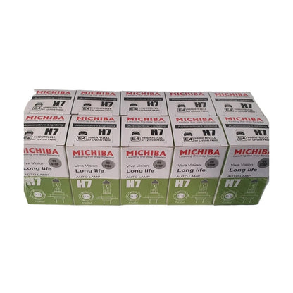 Set of 10 H7 Halogen Headlight Bulbs for Various Vehicles (12V 55W)