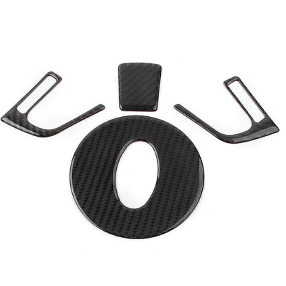 4X Carbon Fiber Look Steering Wheel Cover Kit for Subaru Forester (2013–2018)