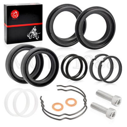 Front Fork Dust Oil Seals Rebuild Kit for Harley Sportster 883 1200 (1988–2023)