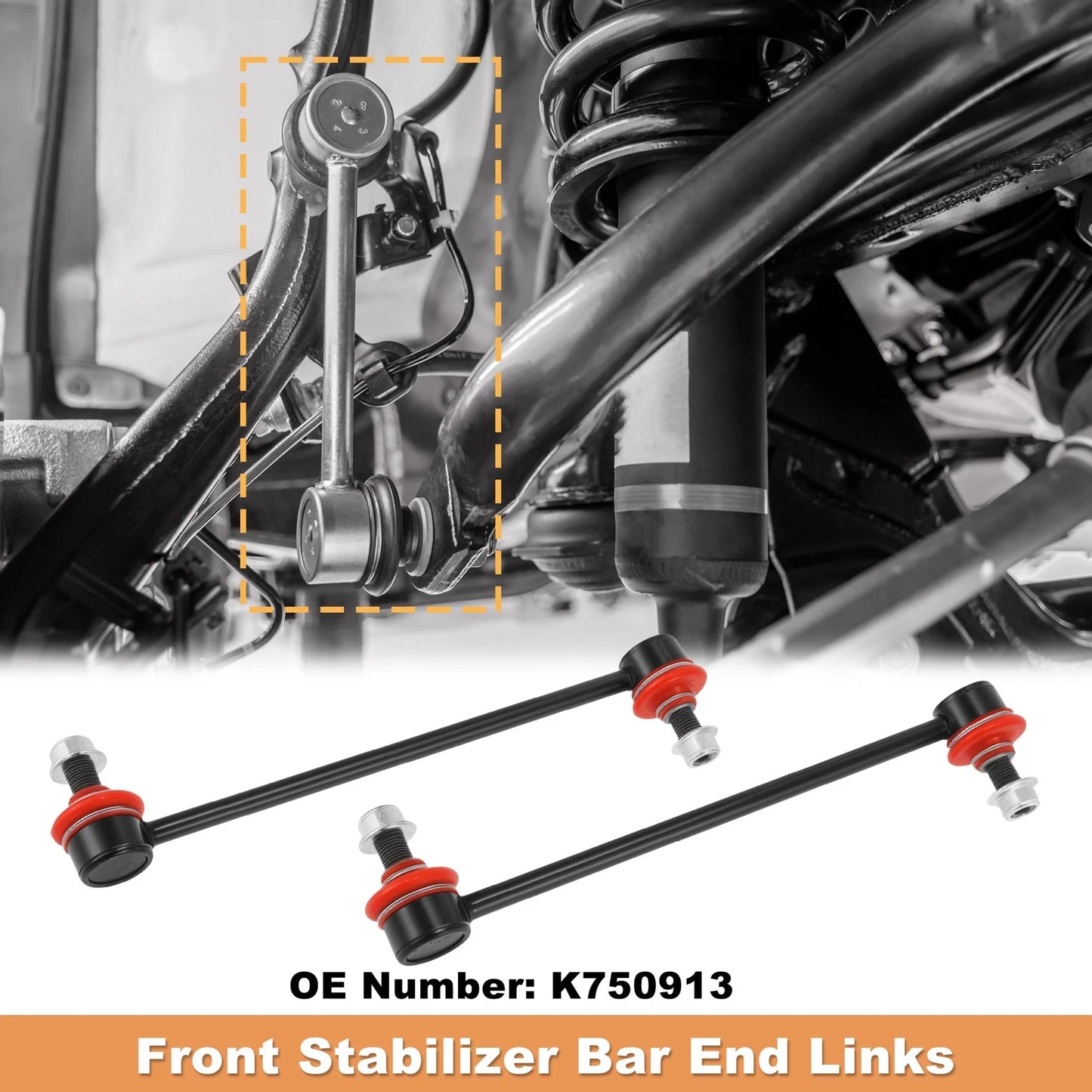 2X Front Sway Stabilizer Bar Links K750913 for Lexus ES250 ES300H ES350 (2019–2024)