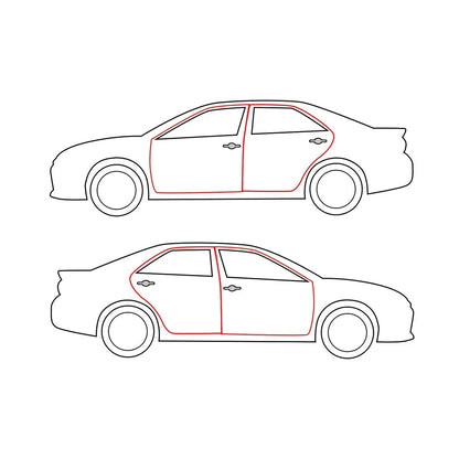 Set of 4 Weatherstrip for Toyota Corolla Altis (2000–2007)