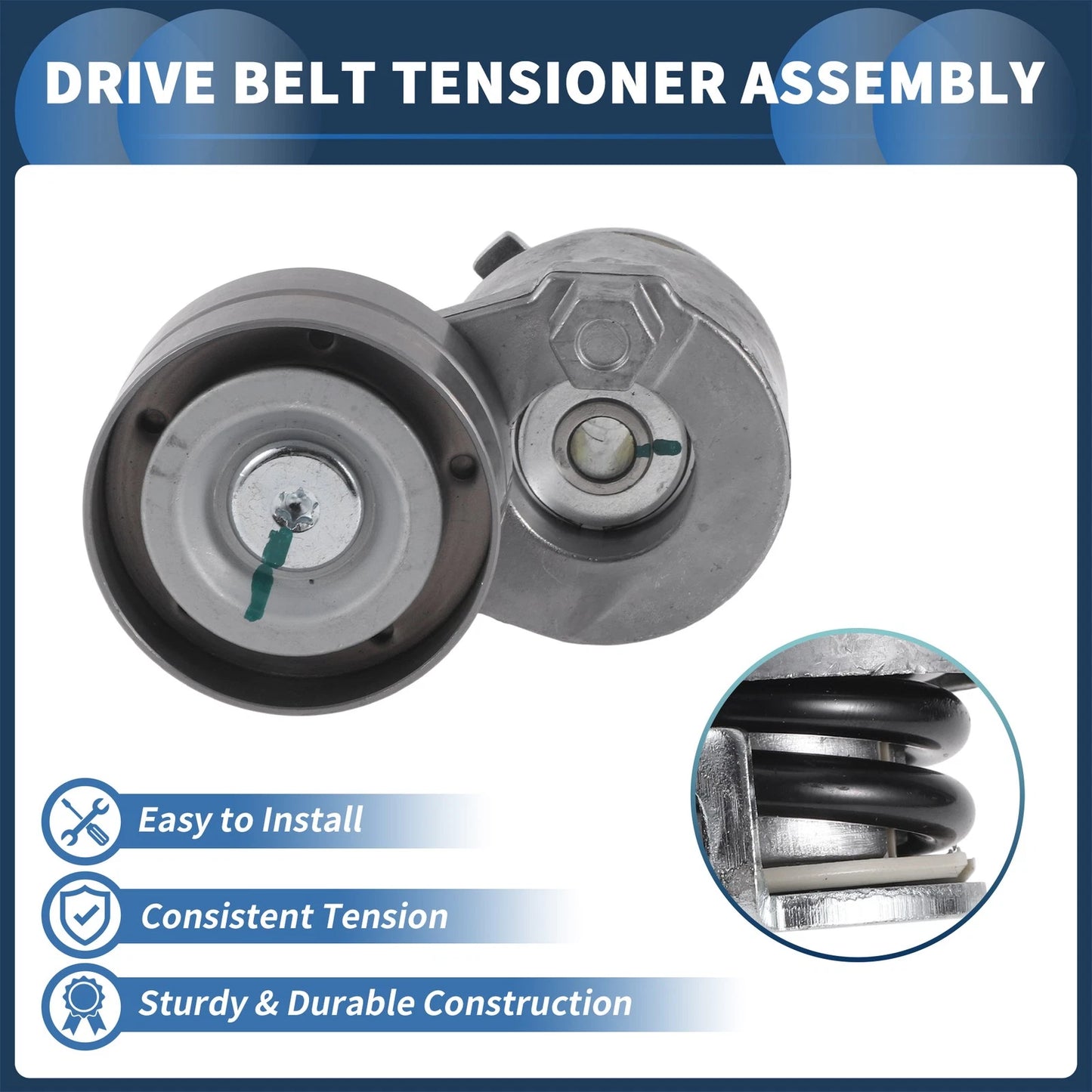 Belt Tensioner for Opel Movano (1998–2003) No. 4401566/4408351 Metal