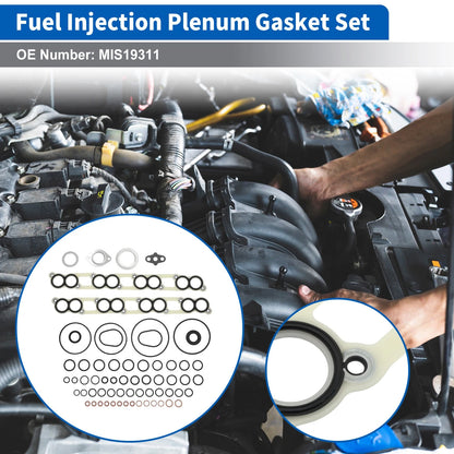 Lower and Upper Intake Manifold Plenum Gasket for Ford E350 E450 (1992–2021)