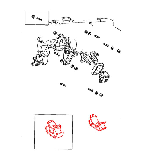 Rear Engine Mount for Toyota Hilux 1988-1997