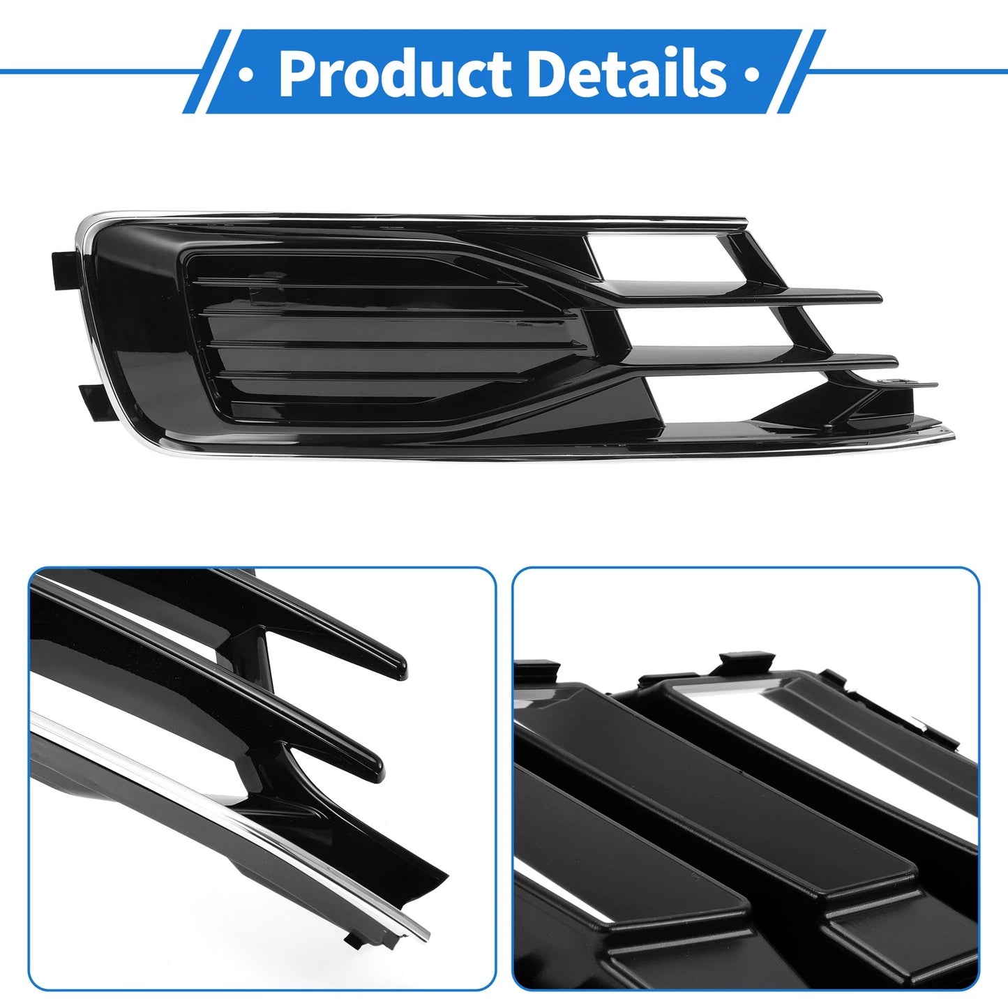 1pc Fog Light Grill for Audi A6 C7 (2014–2018) No. 4G0807682AD
