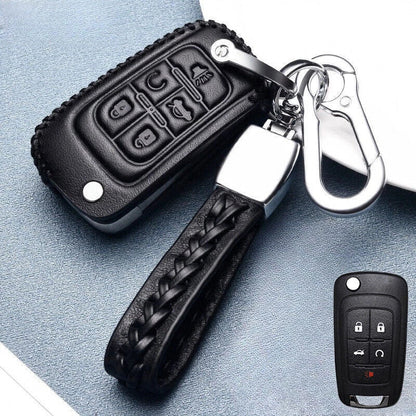 Leather Car Remote Key Case Cover for Buick Lacrosse Regal Encore Verano