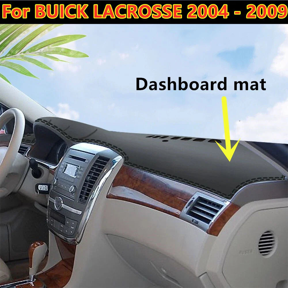 Leather Dashboard Cover Dash Protector Mat for Buick Lacrosse (2004–2009)