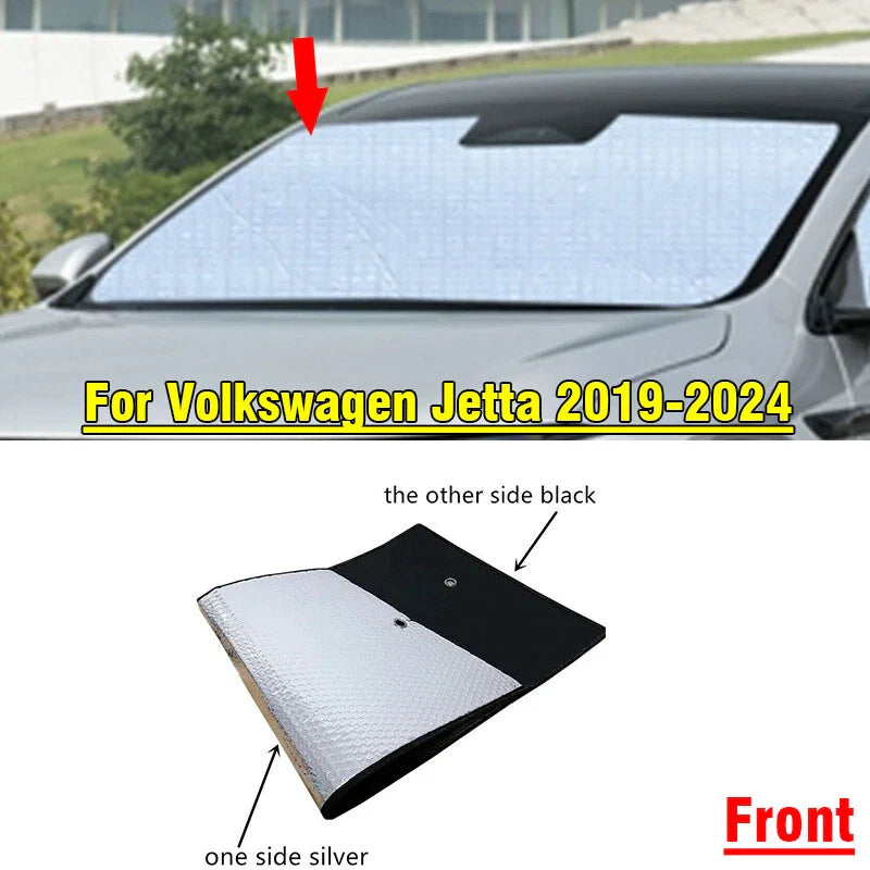 Front Windshield Privacy Sunshade for Volkswagen Jetta (2019–2024)