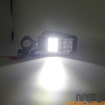 1. Universal 1.75'' or 2'' Roll Bar Side Mirrors w/LED Light for Polaris UTVs