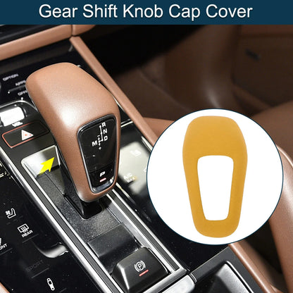 Gear Shift Knob Cap Cover for Porsche Cayenne (2018-2025) Yellow 1 x Pcs
