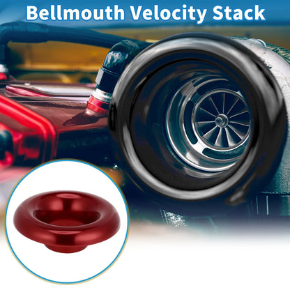 Velocity Stack Bellmouth for Turbo Engine Air Intake (2.87" ID, 6.50" OD)