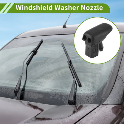 Windshield Washer Nozzle w/ Hose Connector for Jaguar (No.C2S16868)
