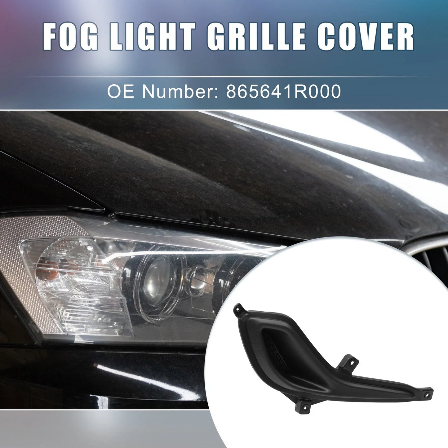 Front Right Fog Light Grille Cover for Hyundai Accent (2012-2017)