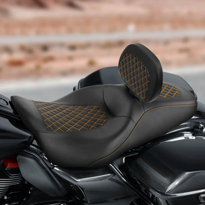 Driver Passenger Seat Rider Backrest for Harley Street Glide (2009-2023)