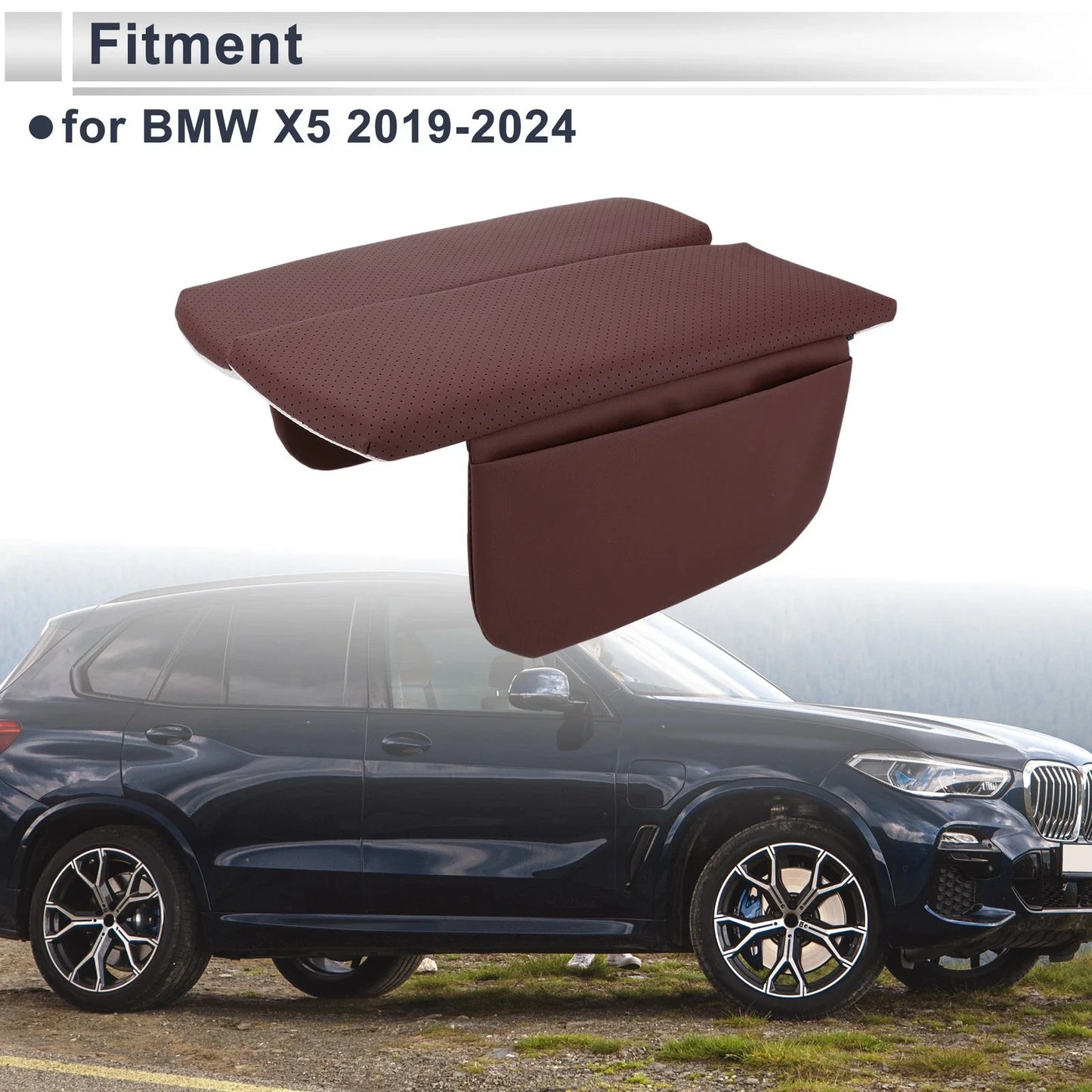 Center Console Cover with Storage Bag for BMW X5 1 Set (2019 - 2024)