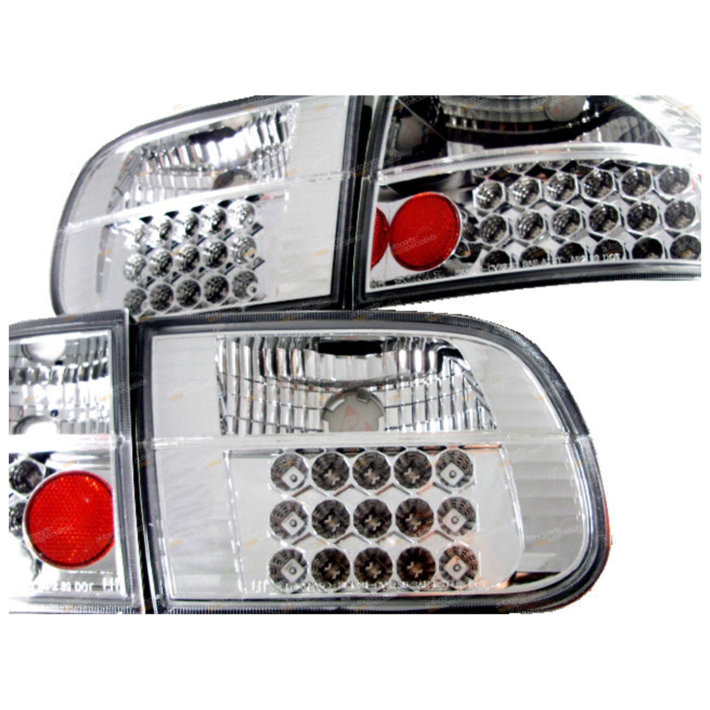 Set of 2 Clear LED Tail Lights for Honda Civic EG/EH 5D (1991–1995)