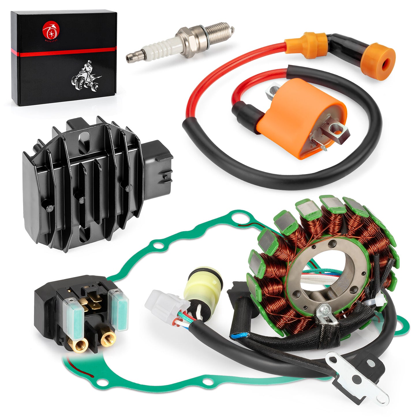 Stator & Rectifier Ignition Coil Gasket Kit for Yamaha Bear Tracker 250 (2000–2007)